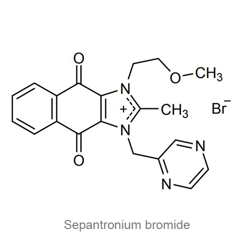 Структурная формула Сепантрония бромид
