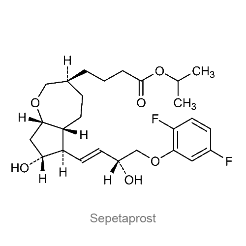 Структурная формула Сепетапрост