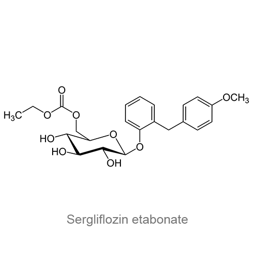 Структурная формула Серглифлозина этабонат