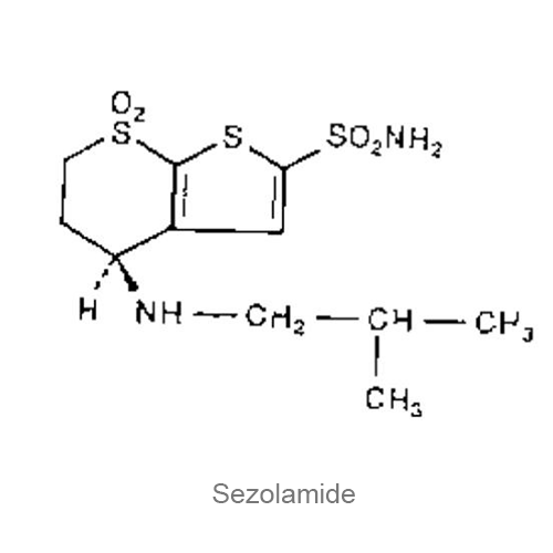 Структурная формула Сезоламид