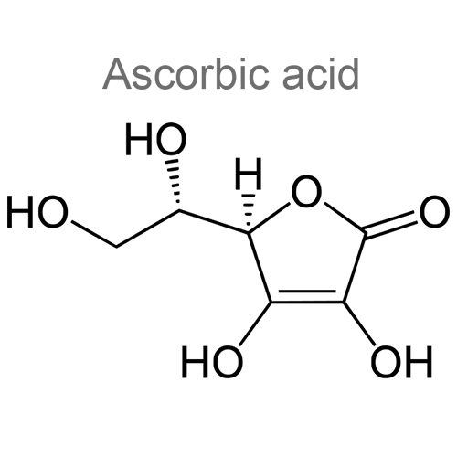 Структурная формула Шиповника плодов экстракт водный + Аскорбиновая кислота