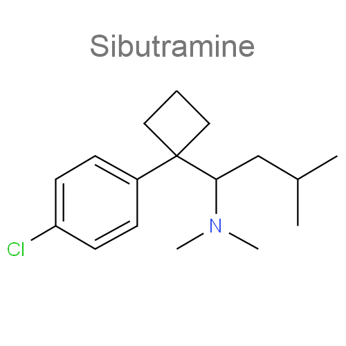Структурная формула Сибутрамин + Целлюлоза микрокристаллическая