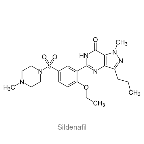 Силденафил структурная формула