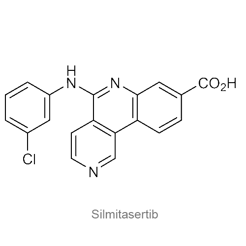 Силмитасертиб структурная формула