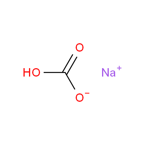 Структурная формула Натрия гидрокарбонат