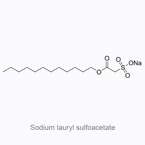 Натрия лаурилсульфоацетат структурная формула