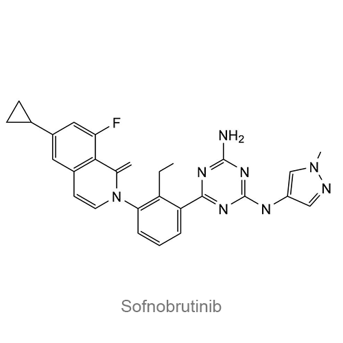 Структурная формула Софнобрутиниб