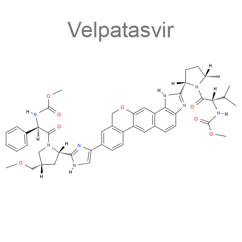 Структурная формула 2 Софосбувир + Велпатасвир
