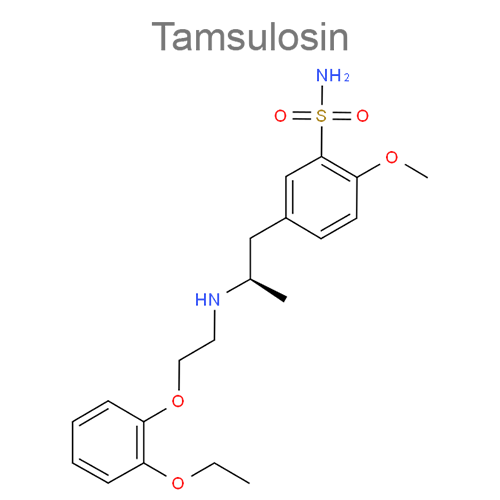 Структурная формула 2 Солифенацин + Тамсулозин