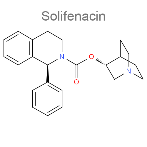 Структурная формула Солифенацин + Тамсулозин