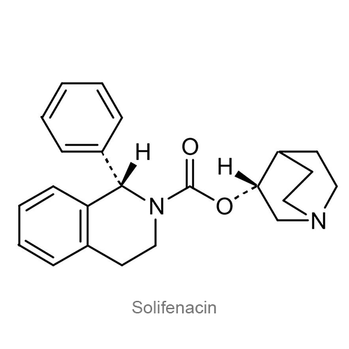 Солифенацин структурная формула