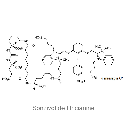 Структурная формула Сонзивотид филрицианин