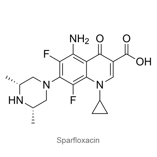Структурная формула Спарфлоксацин