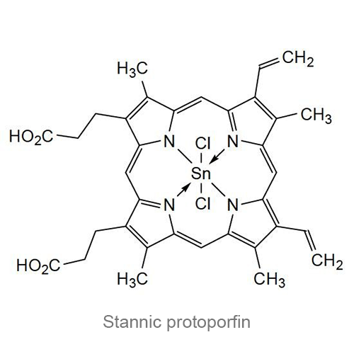 Структурная формула Протопорфирин олова