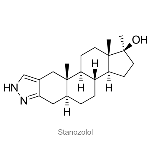 Структурная формула Станозолол