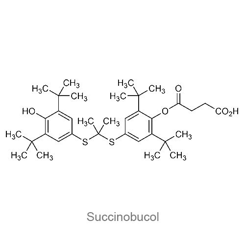 Сукцинобукол структурная формула