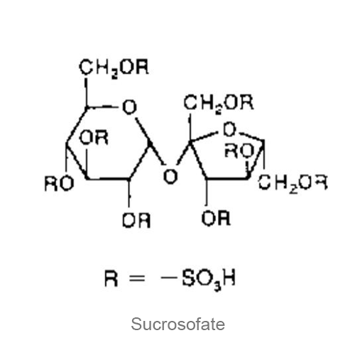 Структурная формула Сукрозофат