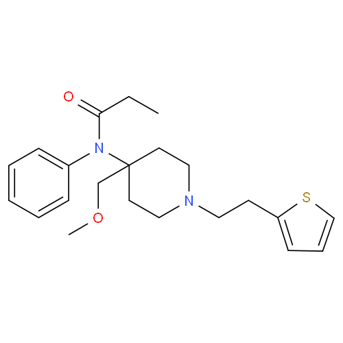 Суфентанил структурная формула