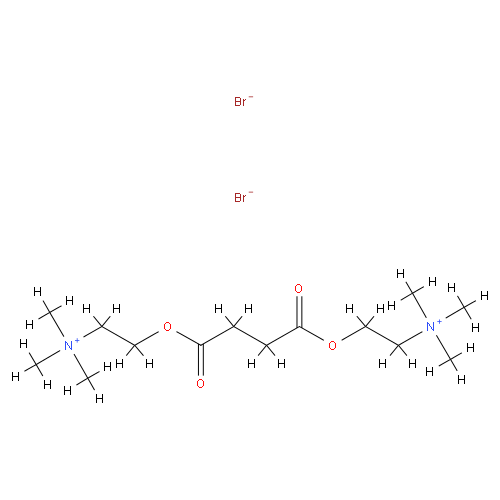 Структурная формула Суксаметония бромид