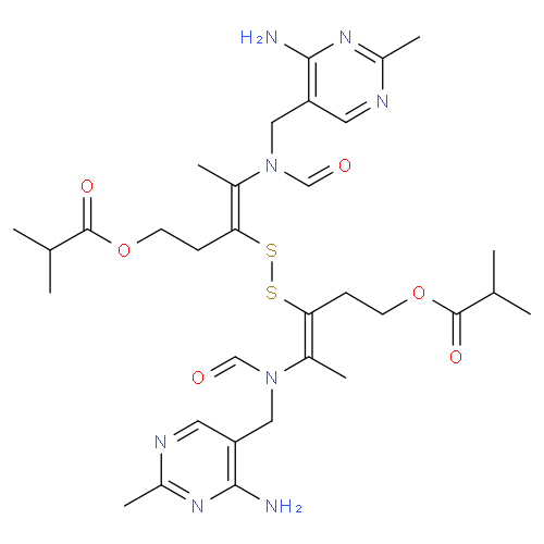 Сульбутиамин структурная формула