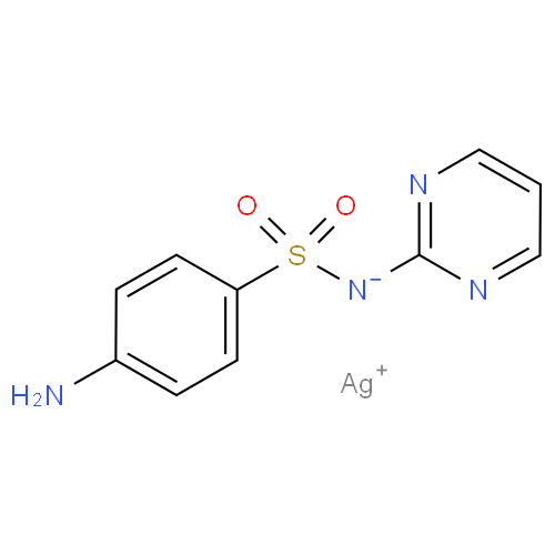 Сульфадиазин серебра структурная формула