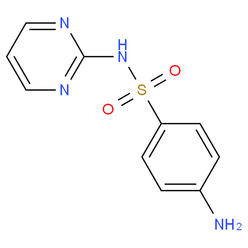 Структурная формула Сульфадиазин