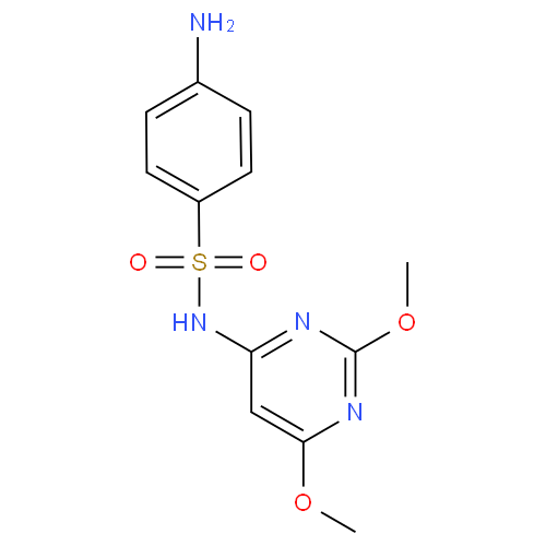 Сульфадиметоксин структурная формула