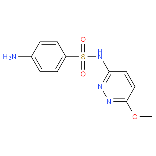 Структурная формула Сульфаметоксипиридазин
