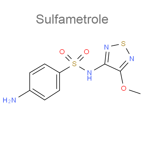 Структурная формула Сульфаметрол + Триметоприм