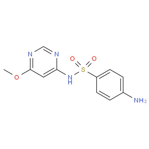 Структурная формула Сульфамонометоксин