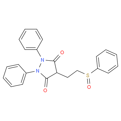 Сульфинпиразон структурная формула