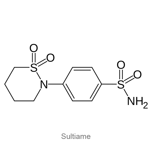 Структурная формула Сультиам