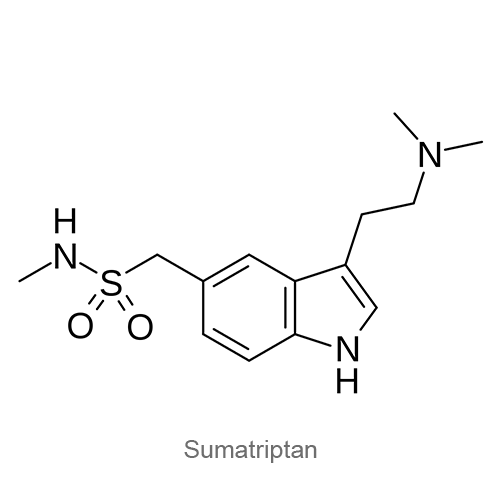 Структурная формула Суматриптан