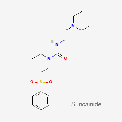 Структурная формула Сурикаинид