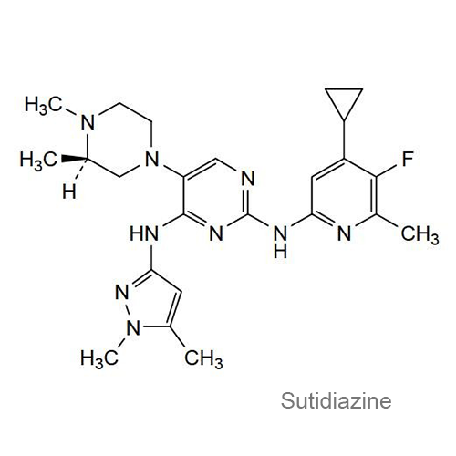 Сутидиазин структура