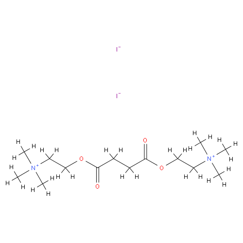 Структурная формула Суксаметония йодид