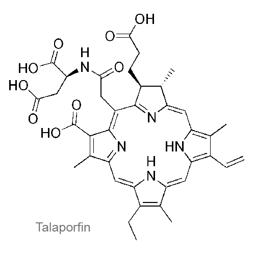 Структурная формула Талапорфин