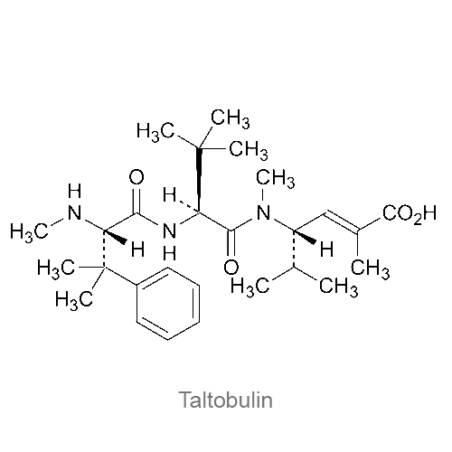 Структурная формула Талтобулин