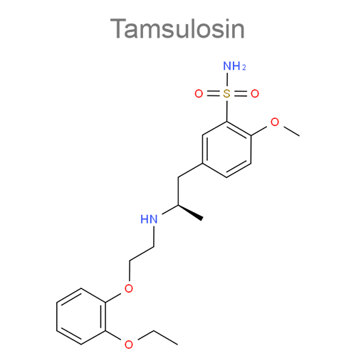 Структурная формула Тамсулозин + Финастерид [набор]