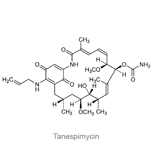 Танеспимицин структурная формула