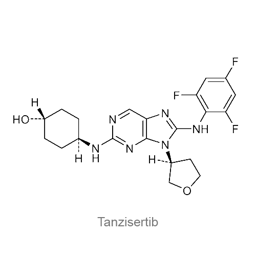 Структурная формула Танзисертиб