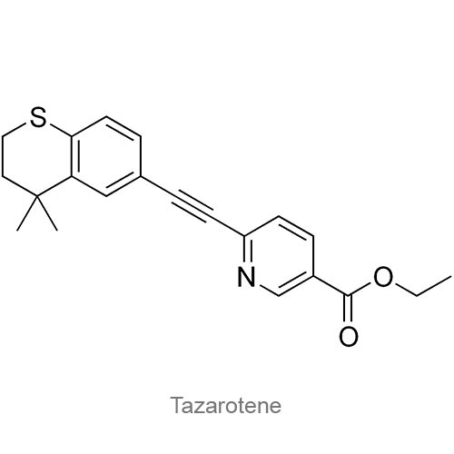 Структурная формула Тазаротен