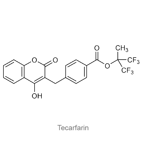 Структурная формула Текарфарин