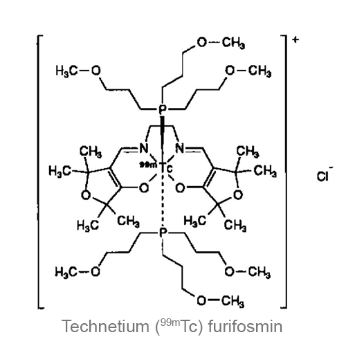 Структурная формула Технеция (<sup>99m</sup>Tc) фурифосмин
