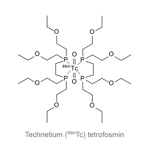 Технеция (<sup>99m</sup>Tc) тетрофосмин структурная формула