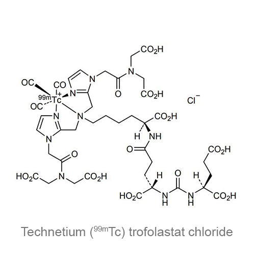 Структурная формула Технеция (<sup>99m</sup>Tc) трофоластата хлорид