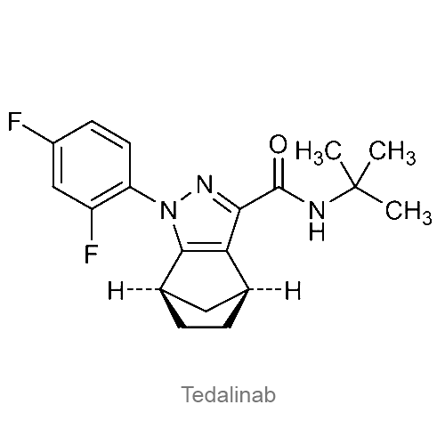 Структурная формула Тедалинаб