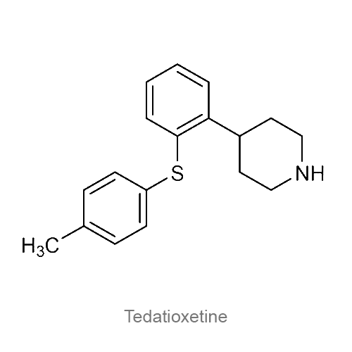 Тедатиоксетин структурная формула