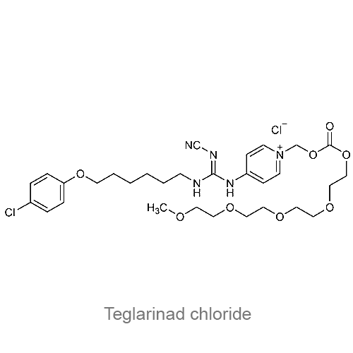 Структурная формула Тегларинада хлорид