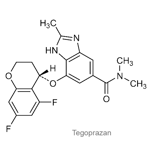 Структурная формула Тегопразан